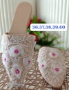 Wedding Wear Embroidered Flat Mules Summer Jutti Catalog
